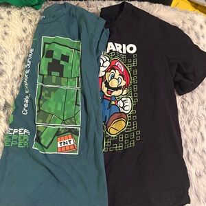 Kids Short Sleeve Tee - Green Creeper Graphic